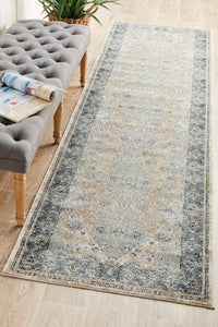 Milton Sand Silver Runner Rug