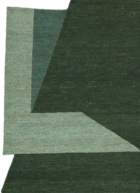 Paynesville Green Jute Rug — natural woven fibre, The Inspire Home