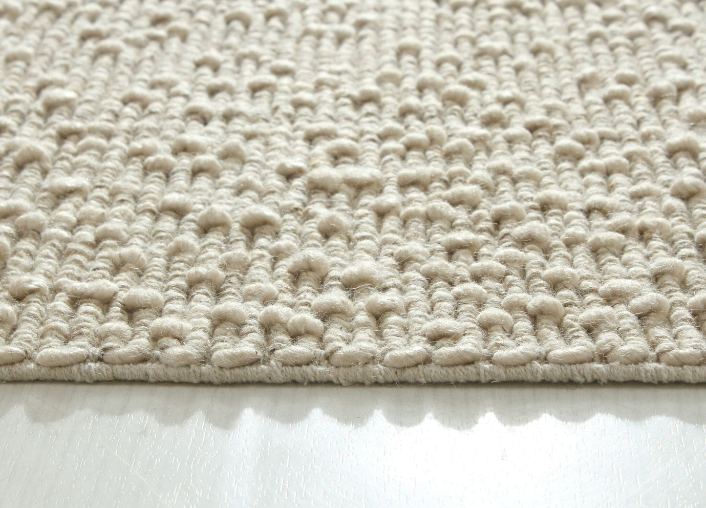 Pine Beige Wool & Cotton Rug