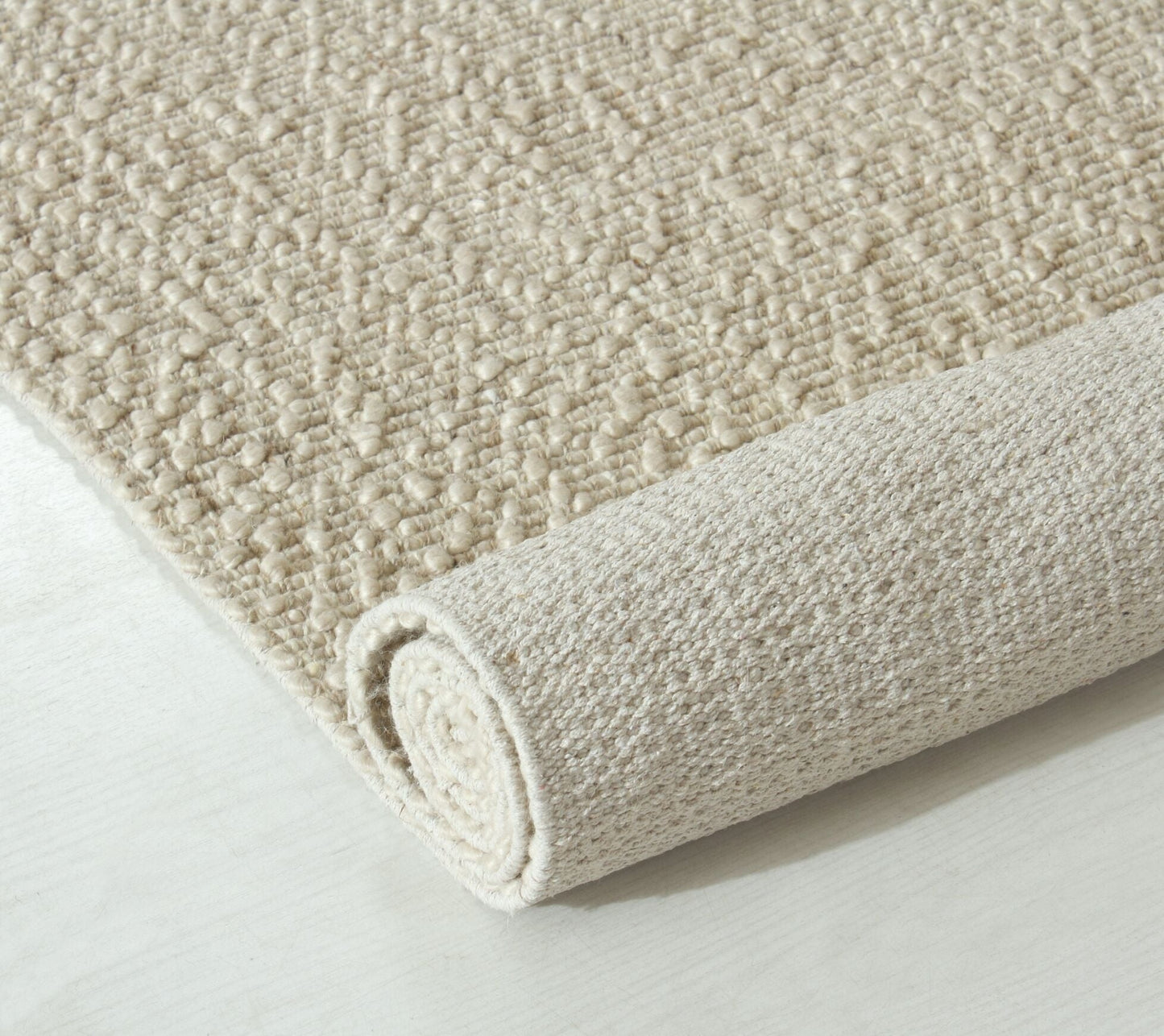 Pine Beige Wool & Cotton Rug