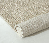 Pine Beige Wool & Cotton Rug