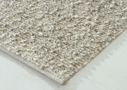 Pine Beige & Brown Wool & Cotton Rug