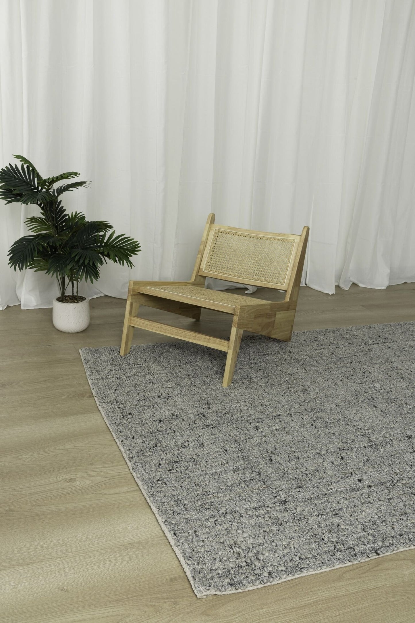 Pine Silver Wool & Cotton Rug
