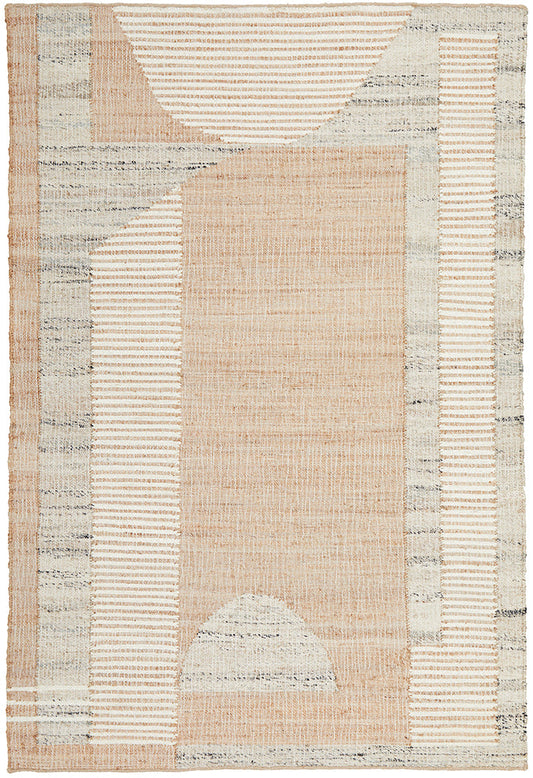 Exmouth Spinifex Beige Wool & Jute Rug