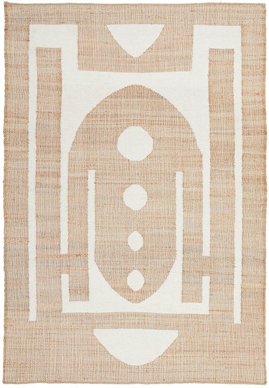 Exmouth Chaff Beige Wool & Jute Rug