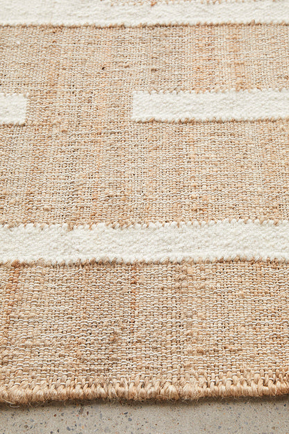 Exmouth Chaff Beige Wool & Jute Rug