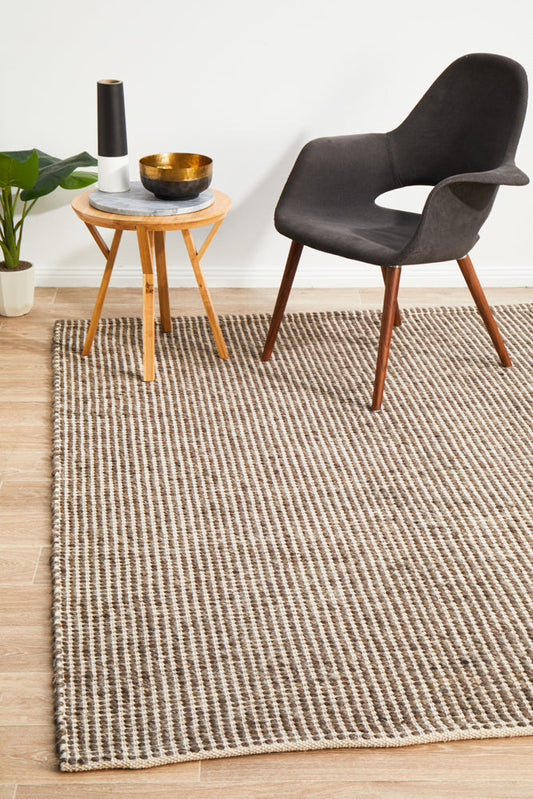 Bicheno Brown Wool Rug