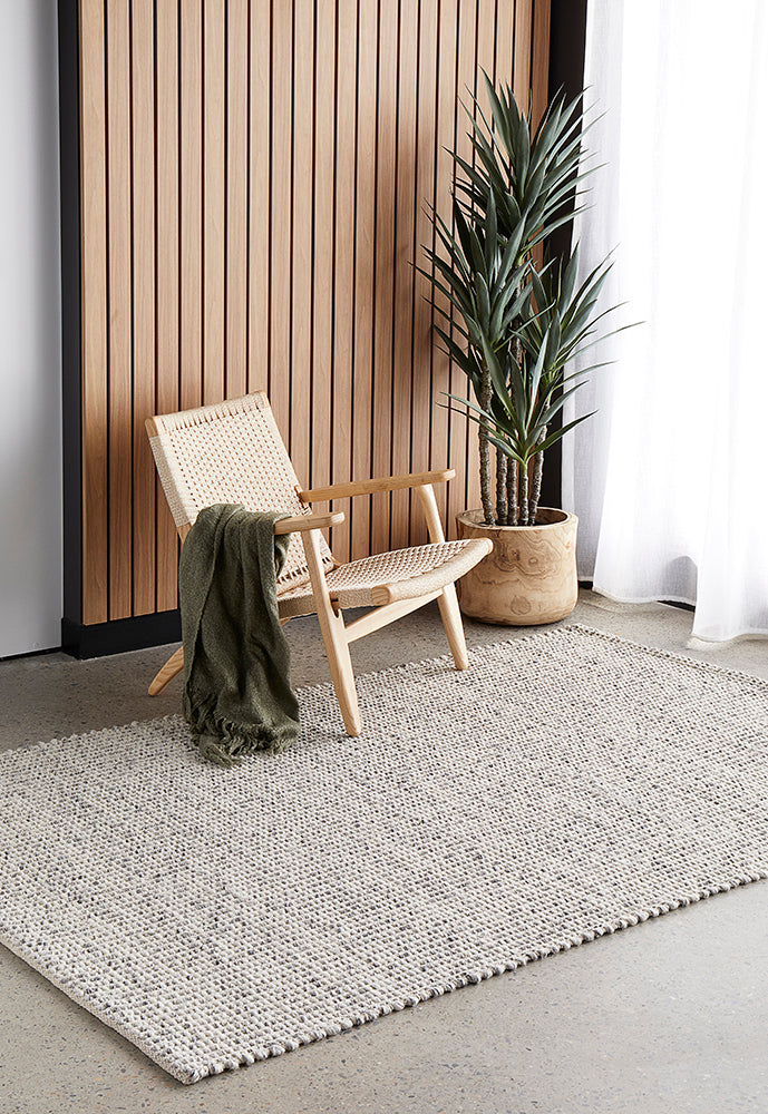 Bicheno Grey Wool Rug