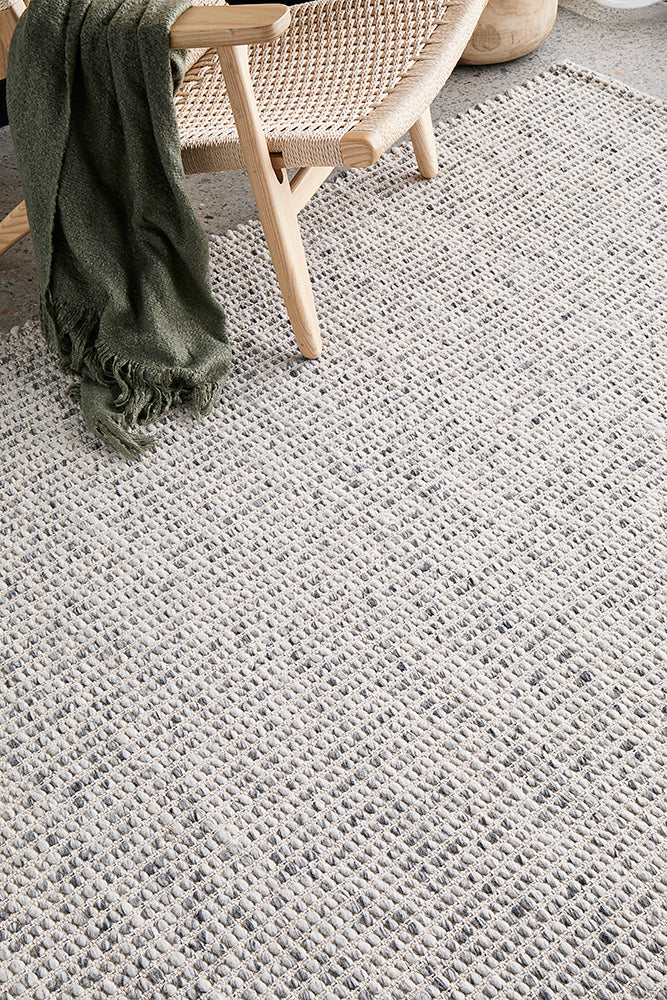 Bicheno Grey Wool Rug