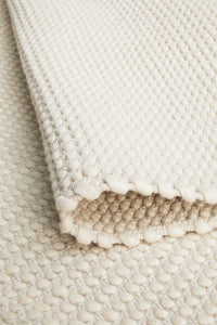 Bicheno White Wool Rug