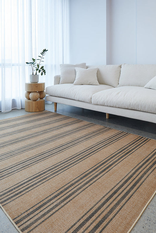 Exmouth Driftwood Natural Washable Rug