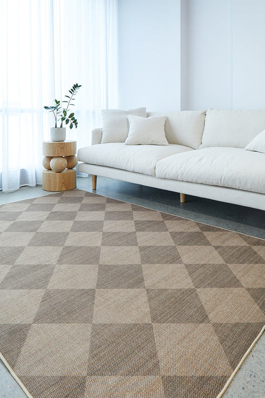 Exmouth Sandstone Natural Washable Rug