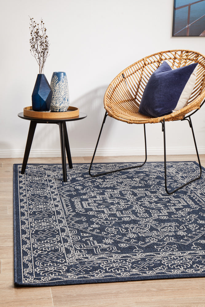Hyams Navy Rug