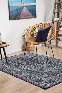 Hyams Navy Rug