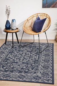 Hyams Navy Rug