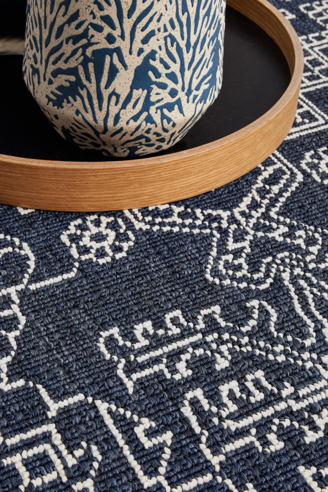 Hyams Navy Rug