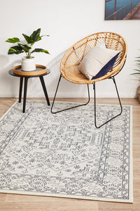 Hyams Chalk and Silver Rug