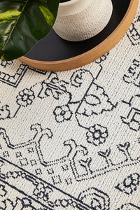 Hyams Chalk and Silver Rug