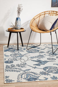 Hyams Frost and Blue Rug