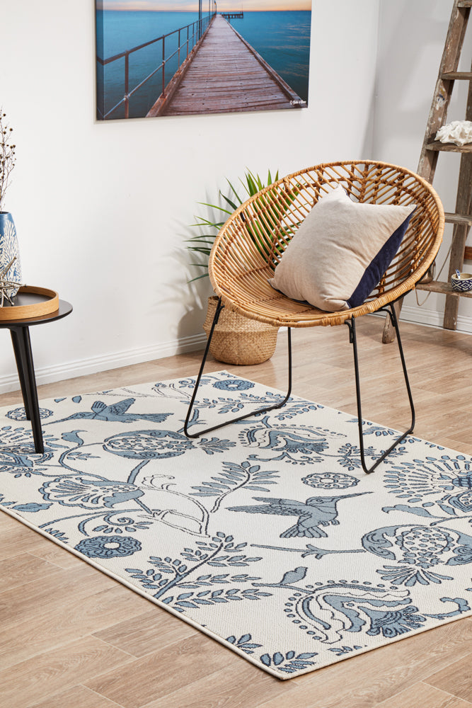 Hyams Frost and Blue Rug