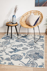 Hyams Frost and Blue Rug