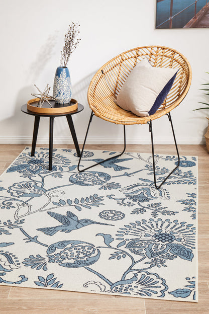 Hyams Frost and Blue Rug