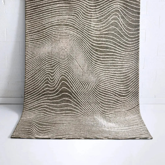 Sawtell Modern Green Rug — polyester rug, contemporary design, The Inspire Home