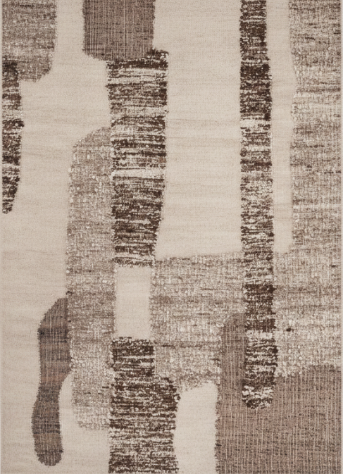 Semaphore Brown Wool Rug — natural texture, The Inspire Home