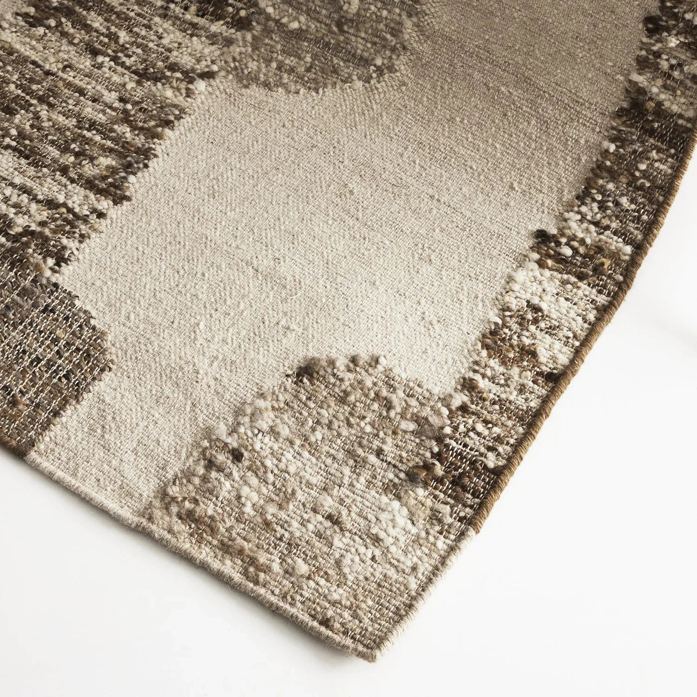 Semaphore Brown Wool Rug