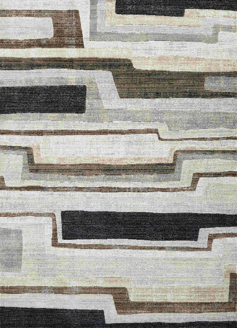 Sorrento Brown & Black Rug