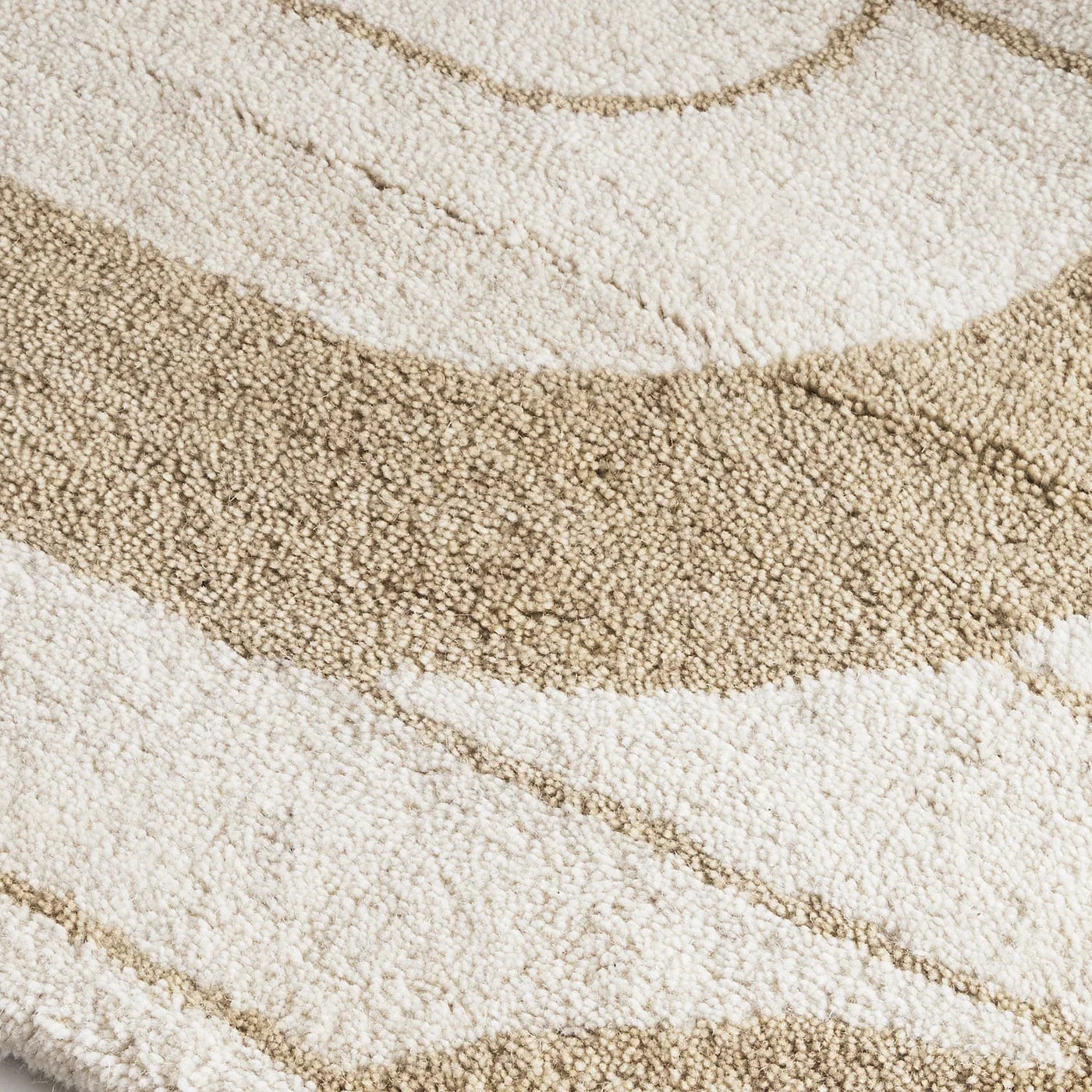 Stirling Ivory & Brown Wool Rug