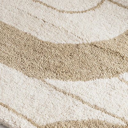 Stirling Ivory & Brown Wool Rug