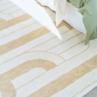 Stirling Ivory & Brown Wool Rug