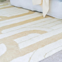 Stirling Ivory & Brown Wool Rug