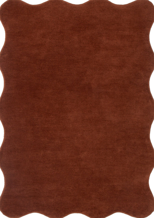 Wooli Terracotta Brown Rug