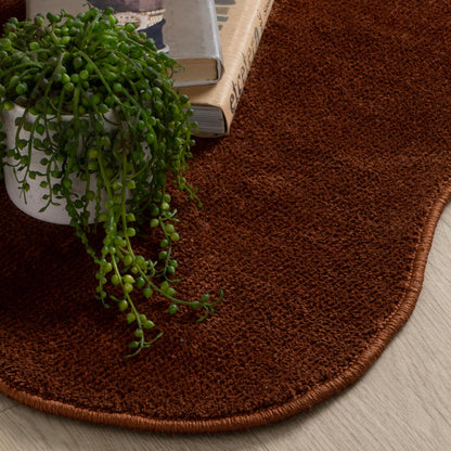 Wooli Terracotta Brown Runner Rug