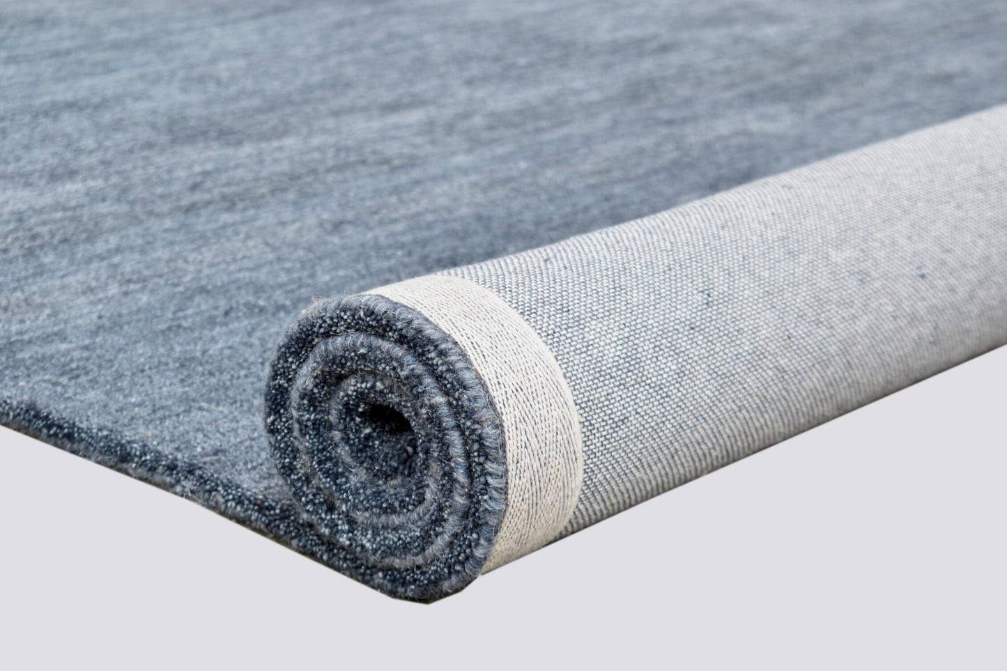 Tasman Blue Wool & Cotton Rug