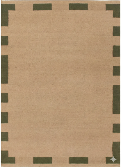 Trigg Brown & Green Jute Rug