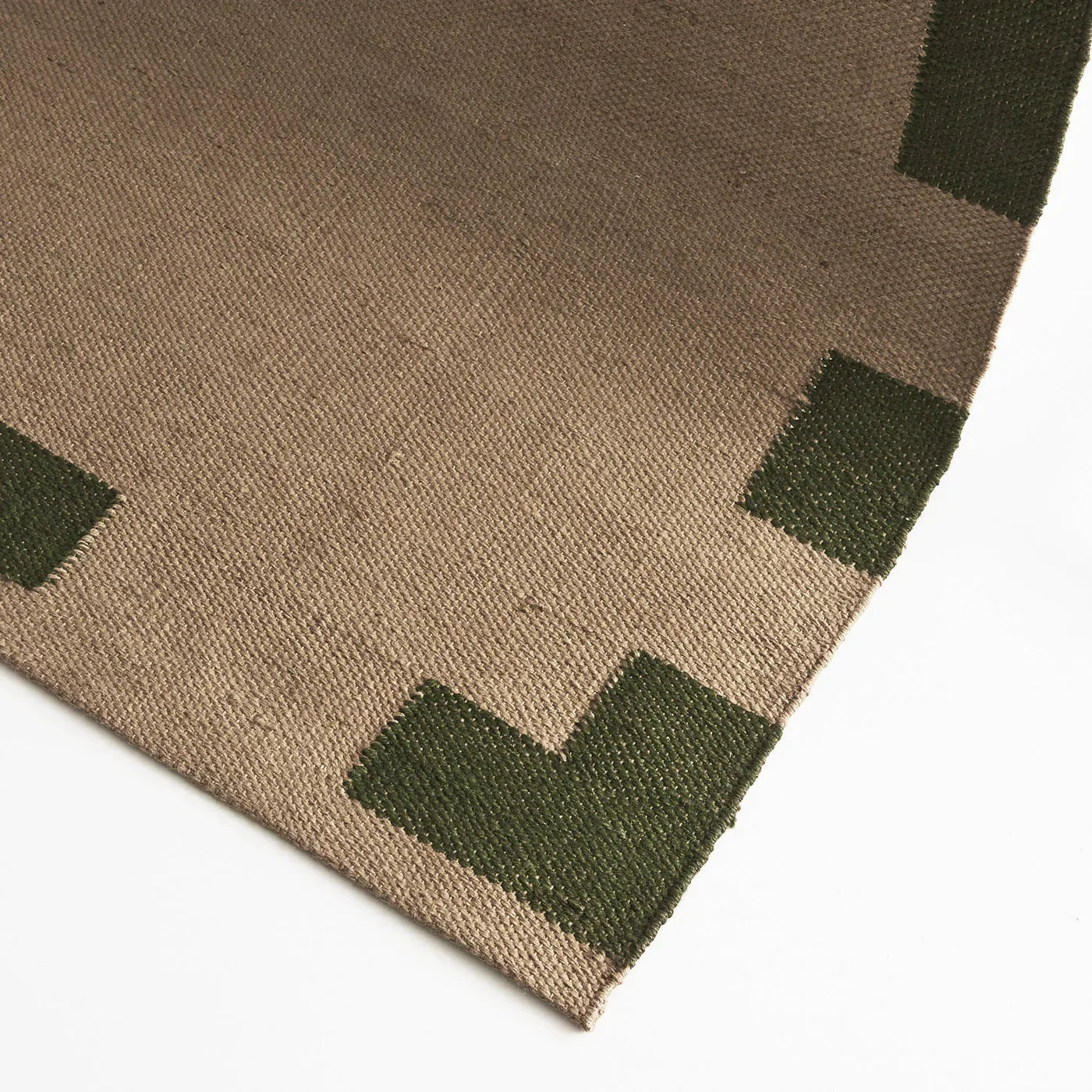 Trigg Brown & Green Jute Rug