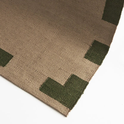 Trigg Brown & Green Jute Rug