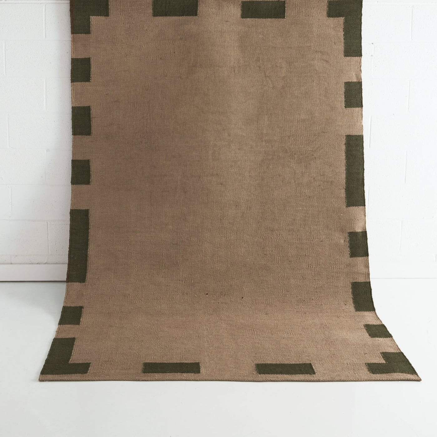 Trigg Brown & Green Jute Rug