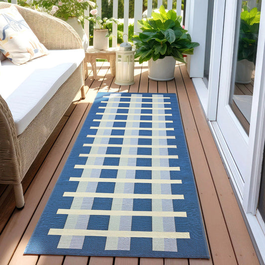 Bremer Blue Runner Rug