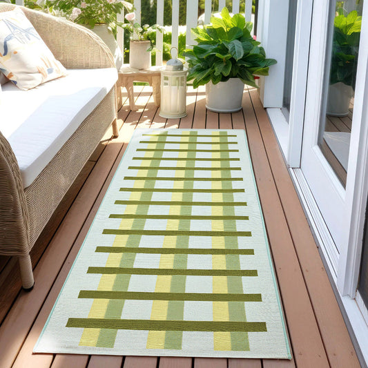 Bremer Green Runner Rug