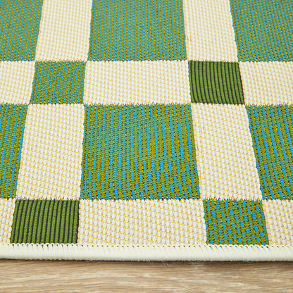 Bremer Saltbush Green Runner Rug