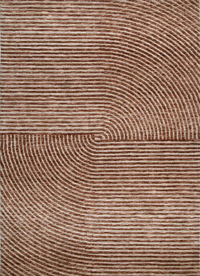 Woolgoolga Modern Rust Rug ‚Äî polyester rug, warm, grounding tone, The Inspire Home