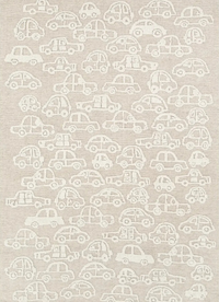 Yandina Ivory & Beige Wool Kids Rug