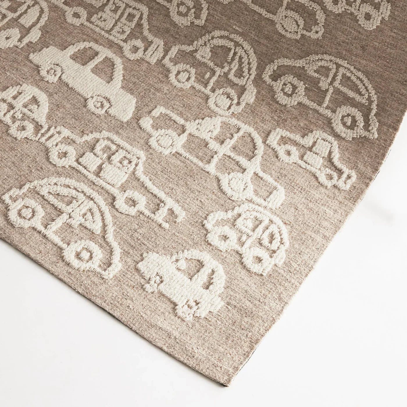 Yandina Ivory & Beige Wool Kids Rug