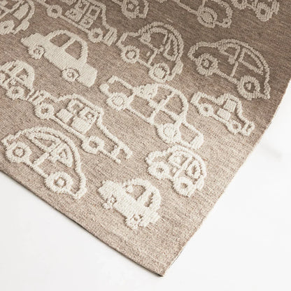 Yandina Ivory & Beige Wool Kids Rug