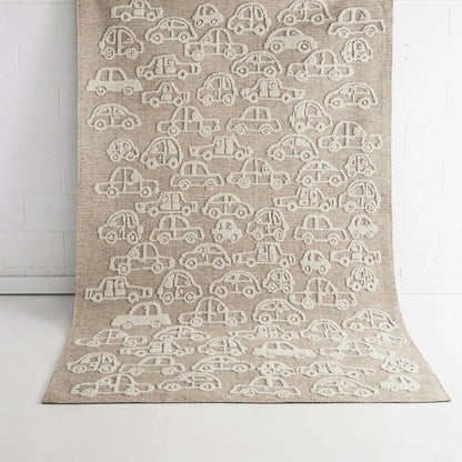 Yandina Ivory & Beige Wool Kids Rug